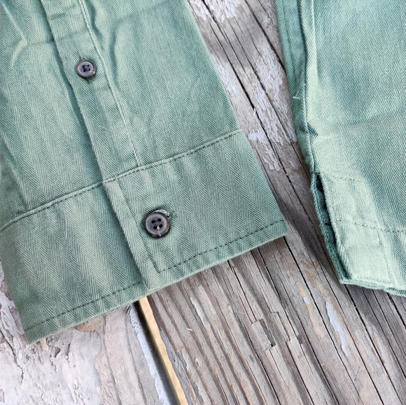 Roamers Brand Plaskett L/S Shirt Sage Sz. M - Picture 7 of 7